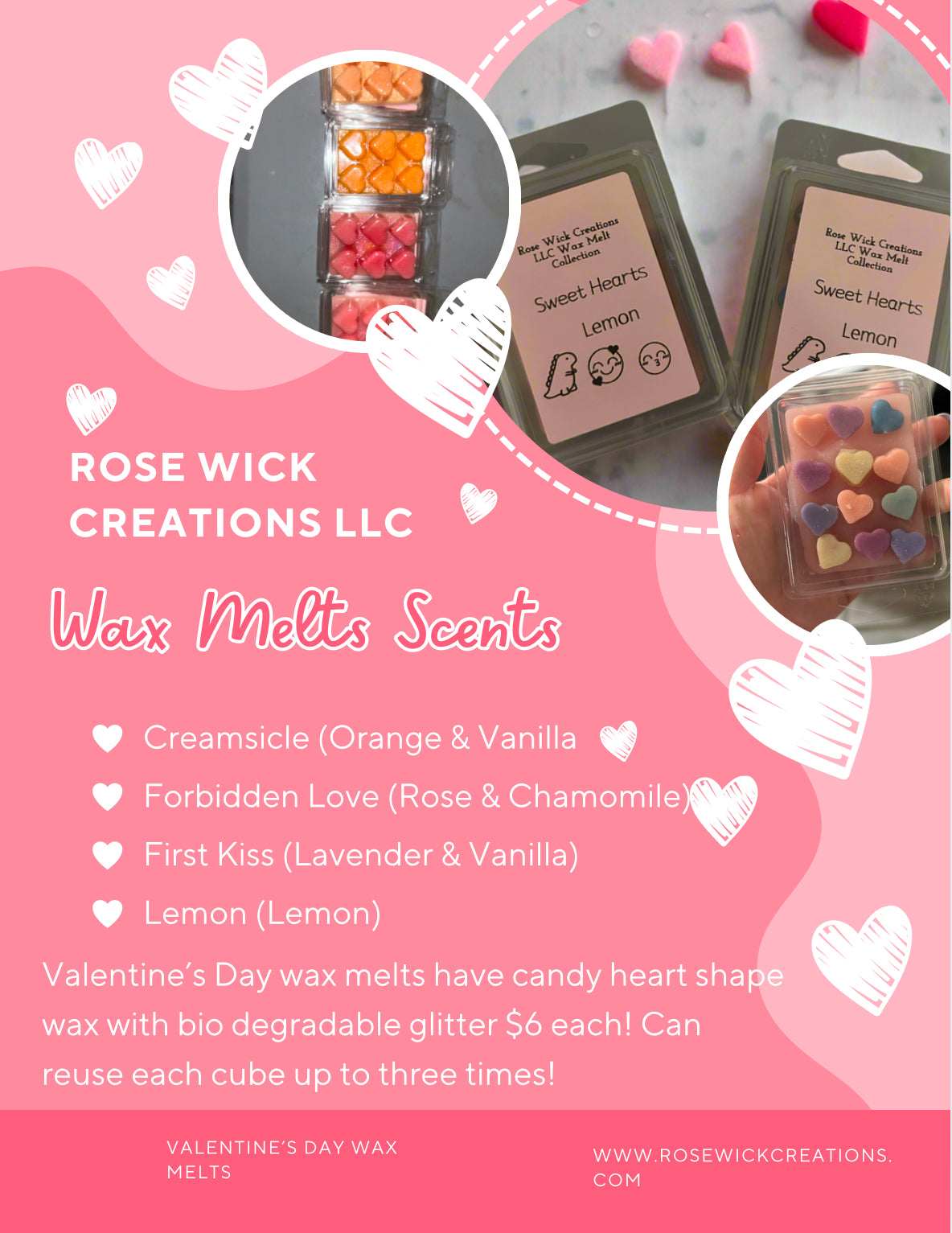 Sweet Hearts Wax Melts
