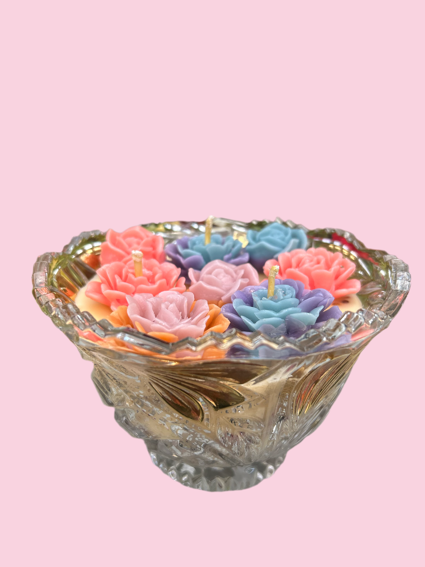You Are my Beautiful Rose 18oz candle (rose & chamomile + rose petals) 1 of 1