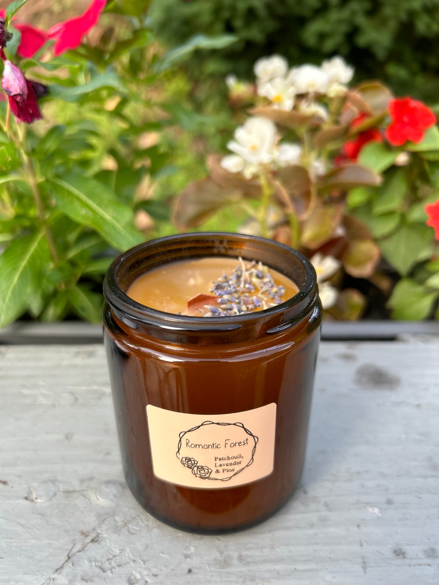 Romantic Forest (Pachouli, Lavender& Pine) 8oz Candle [MADE TO ORDER]