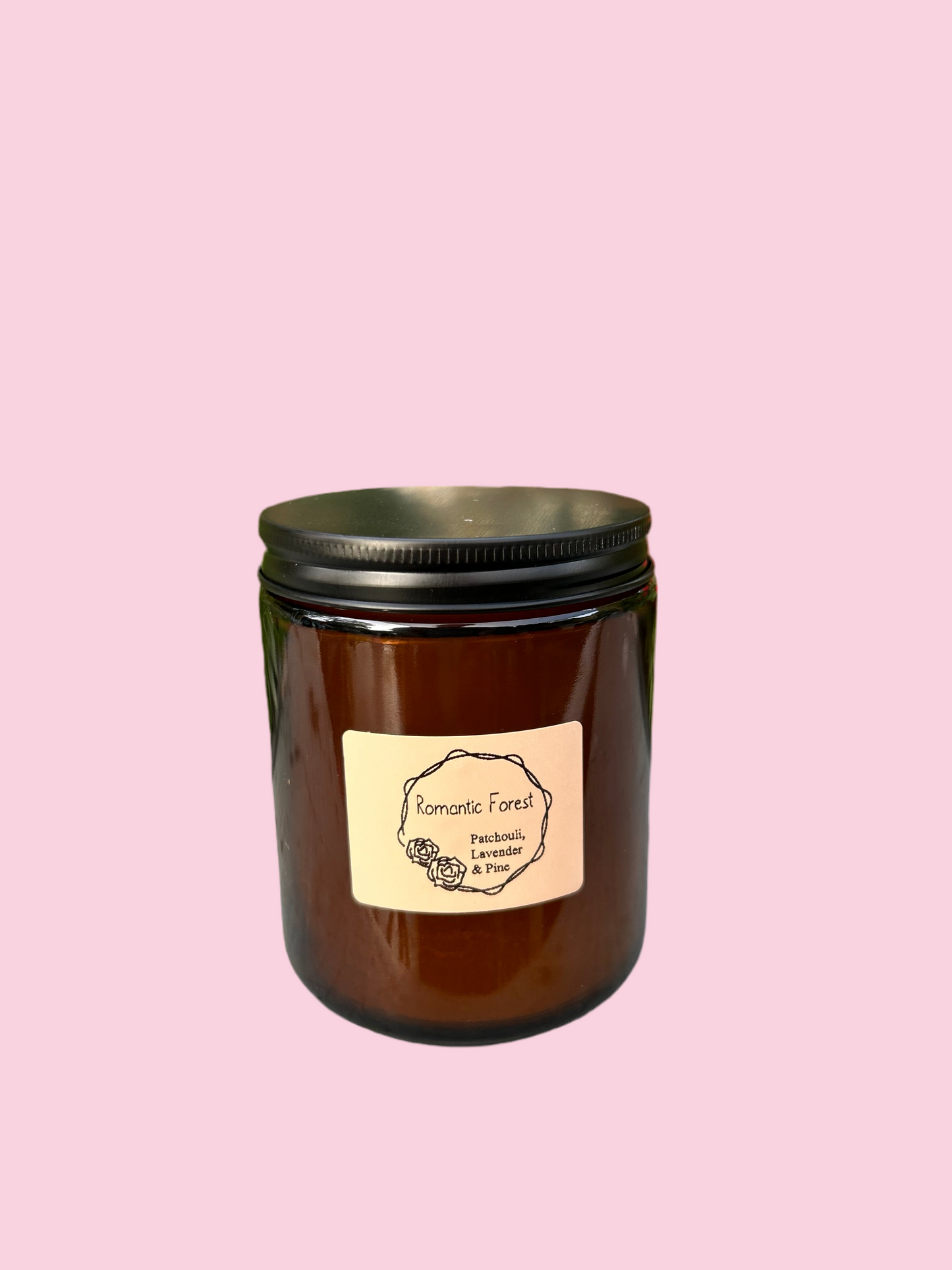 Romantic Forest (Pachouli, Lavender& Pine) 8oz Candle [MADE TO ORDER]