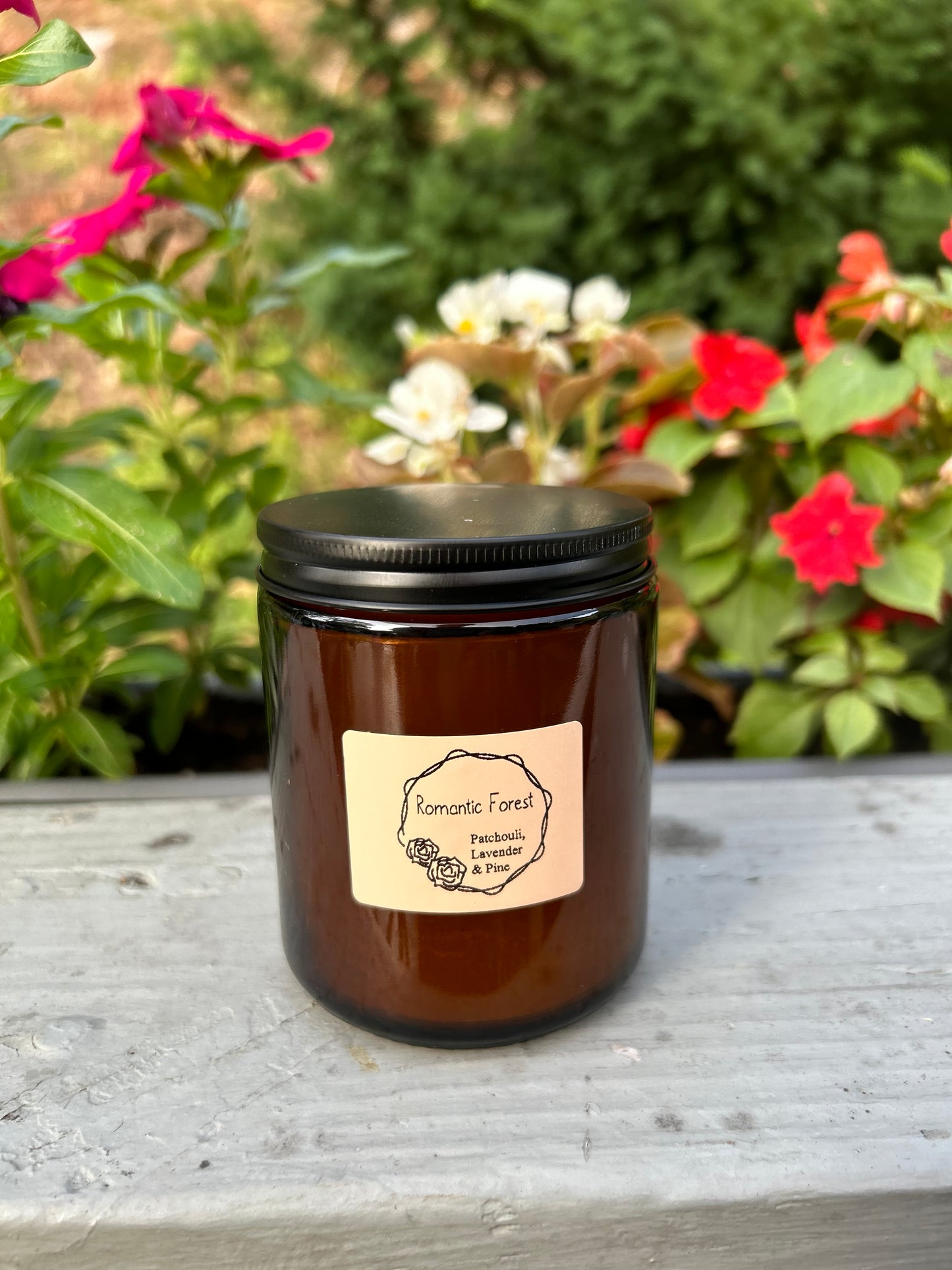 Romantic Forest (Pachouli, Lavender& Pine) 8oz Candle [MADE TO ORDER]